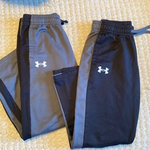 2 pair boys Under Armour pants size small